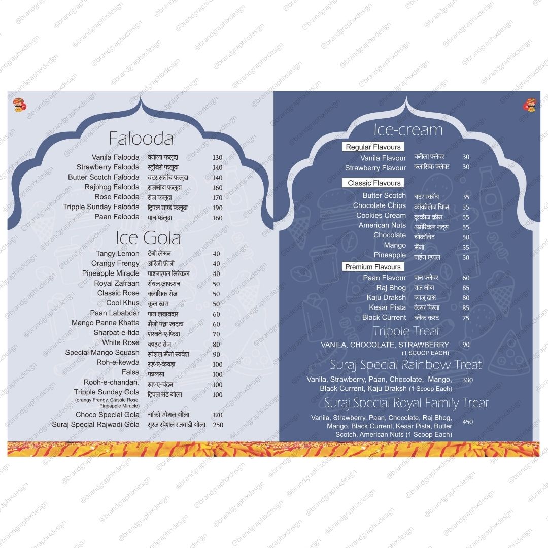 Menu, Print Design