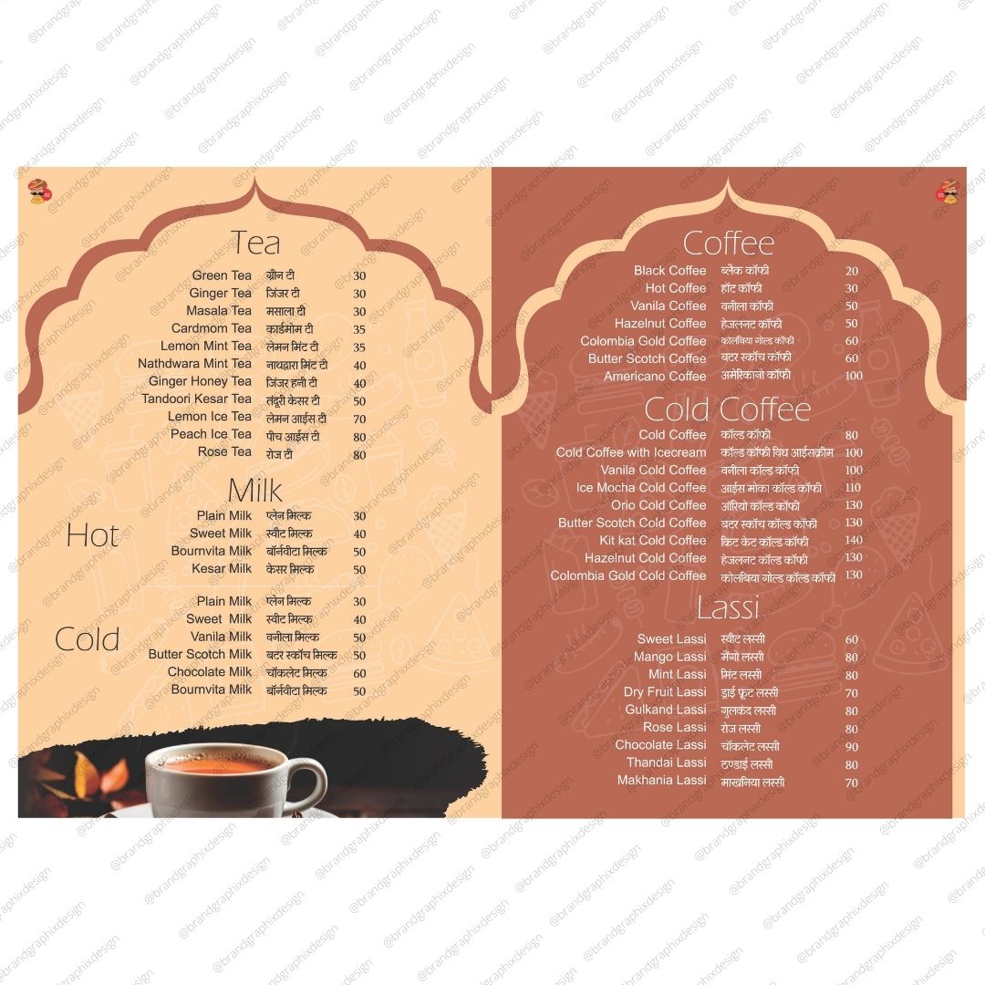 Menu, Print Design