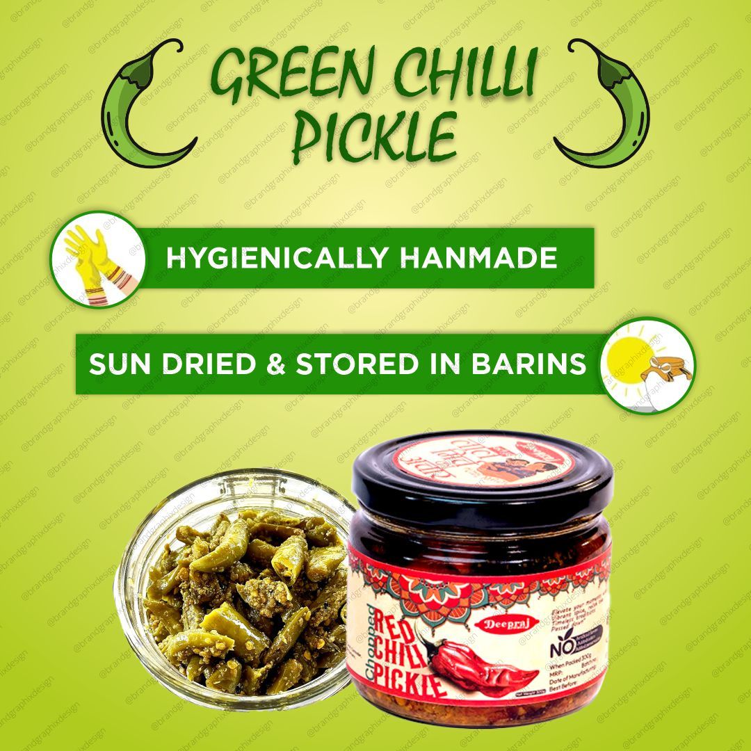 Green Chilli Pickle, Amazon & Marketplace Design