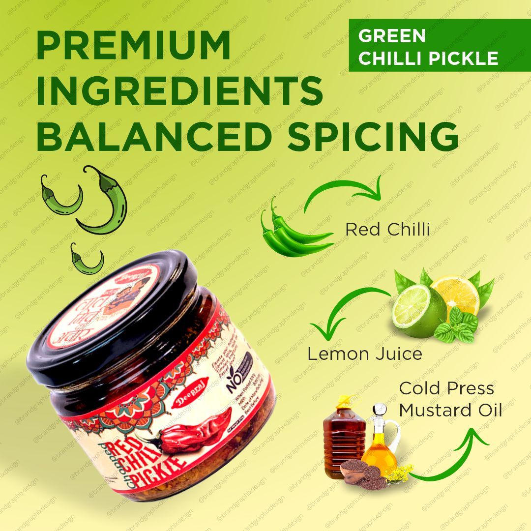 Green Chilli Pickle, Amazon & Marketplace Design
