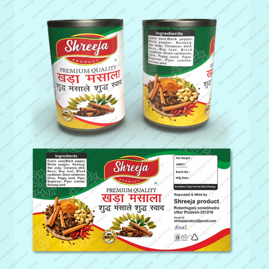 Khada Masala, Packaging Design