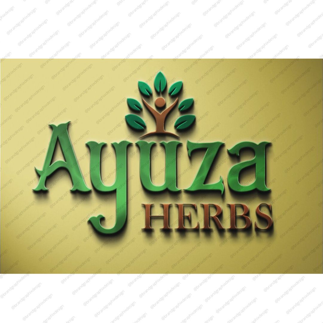 Ayuza Herbs logo and identity