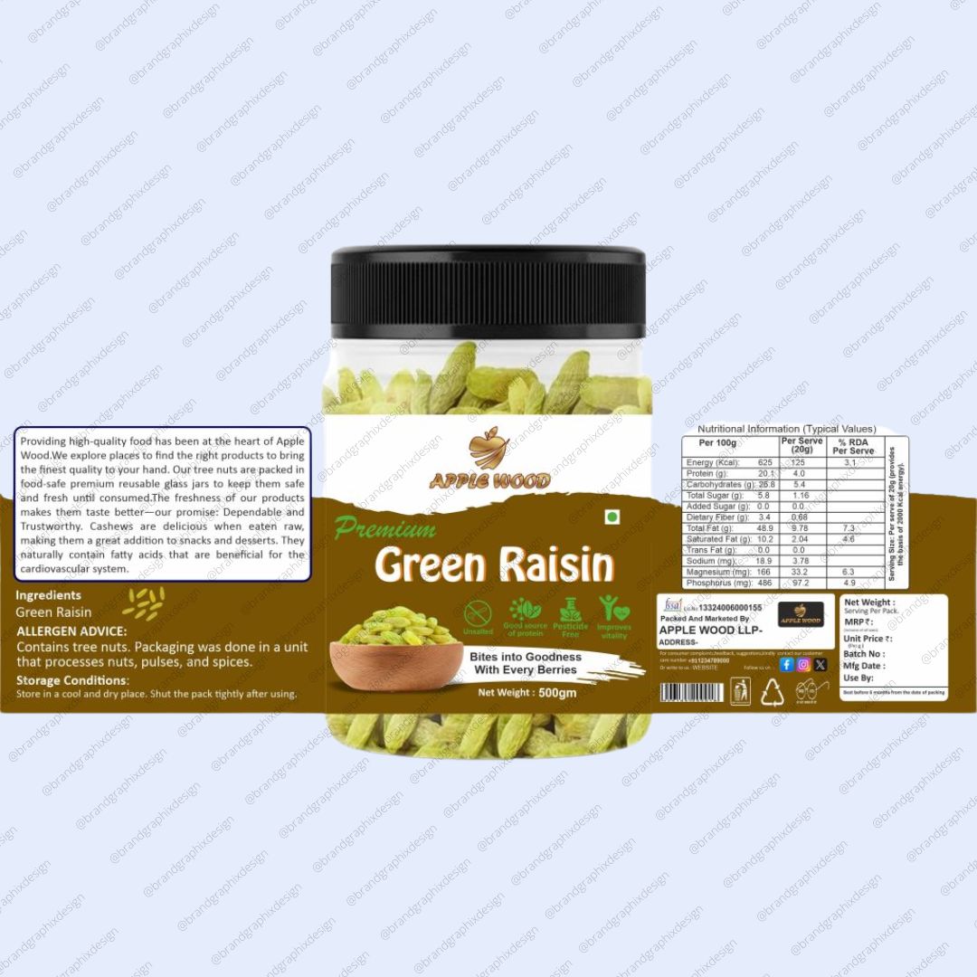 Green Raisin, Packaging Design