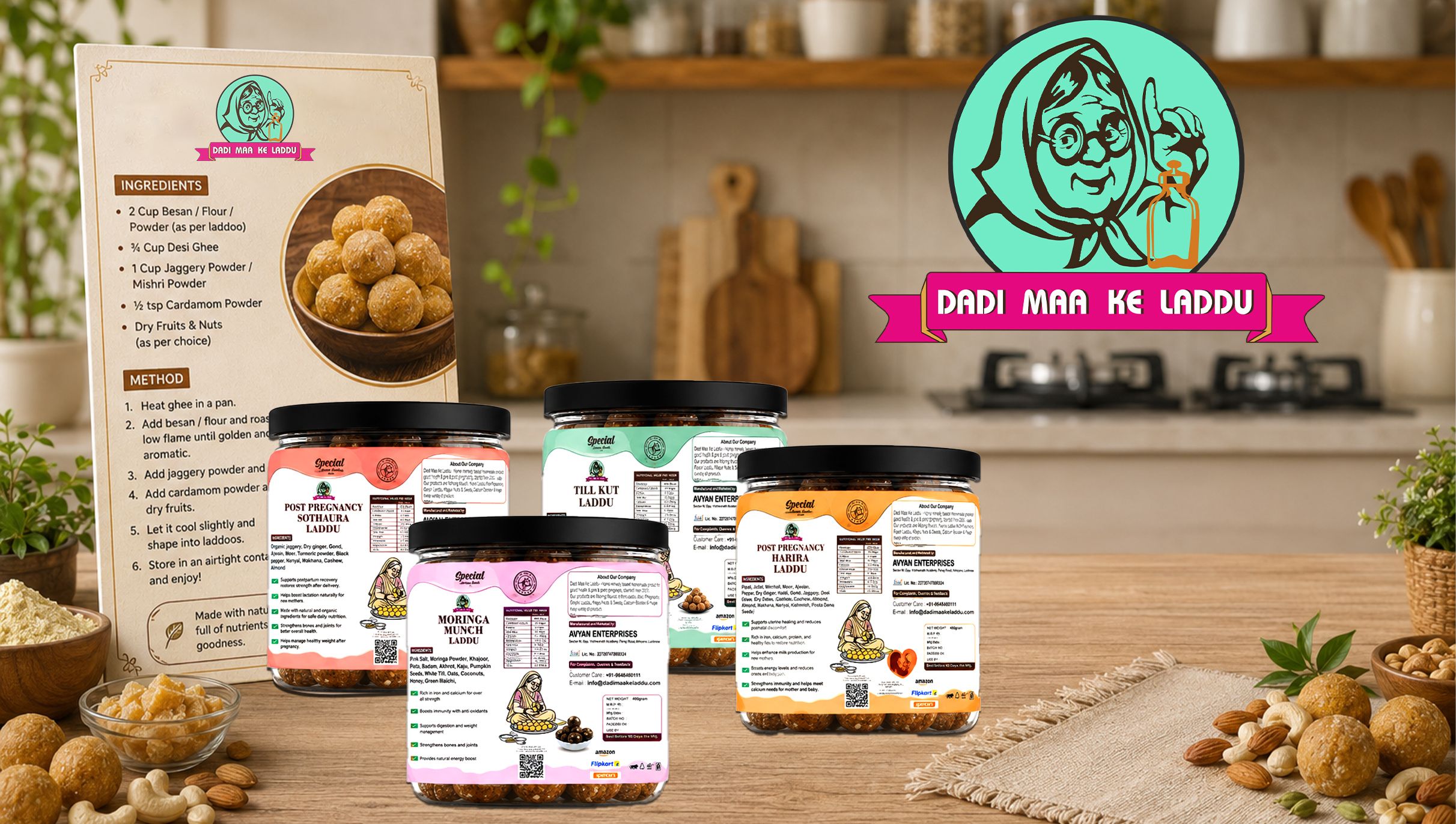 Dadi Maa Ke Laddu, Packaging Design