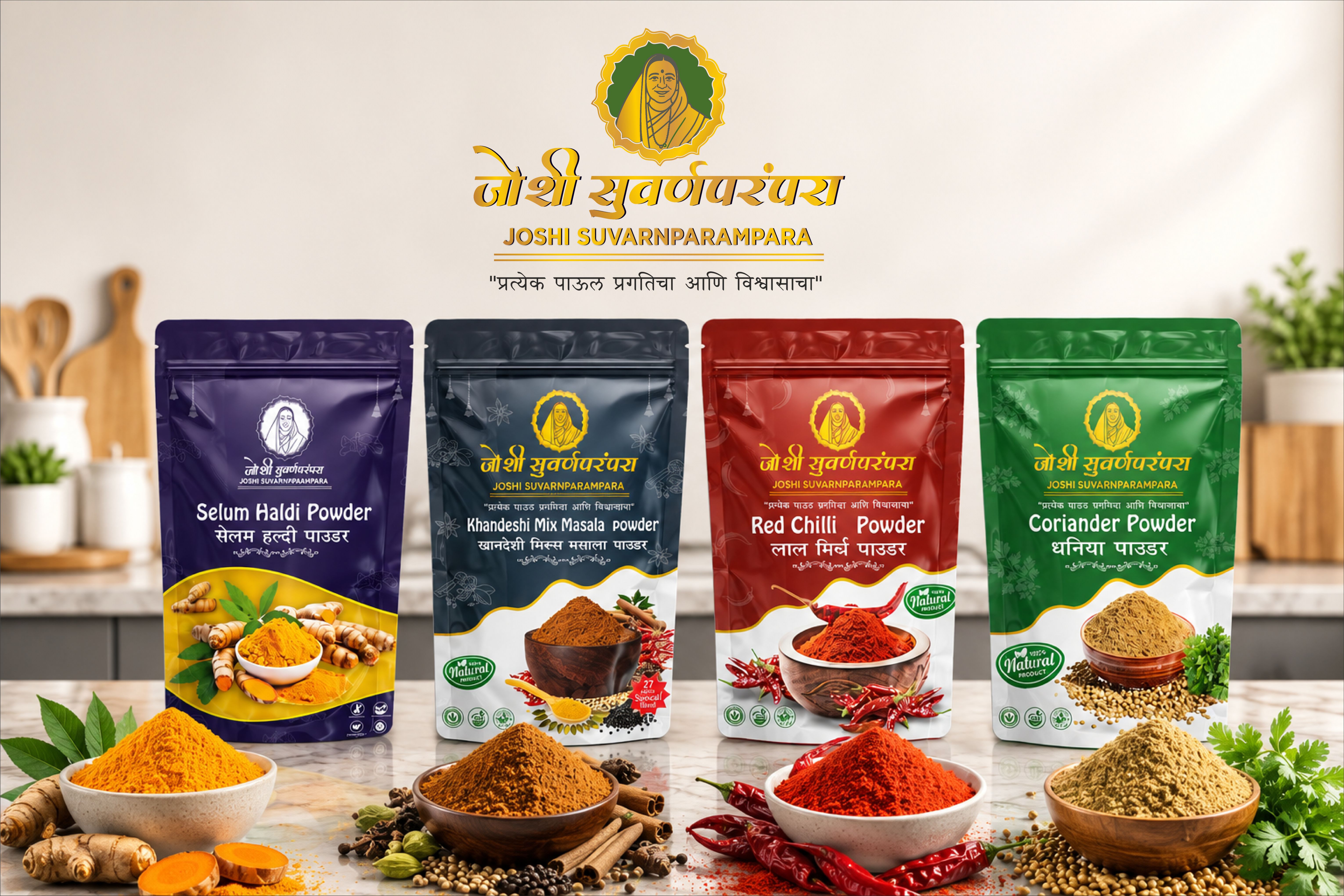 Joshi Suvarnparampara, Packaging Design