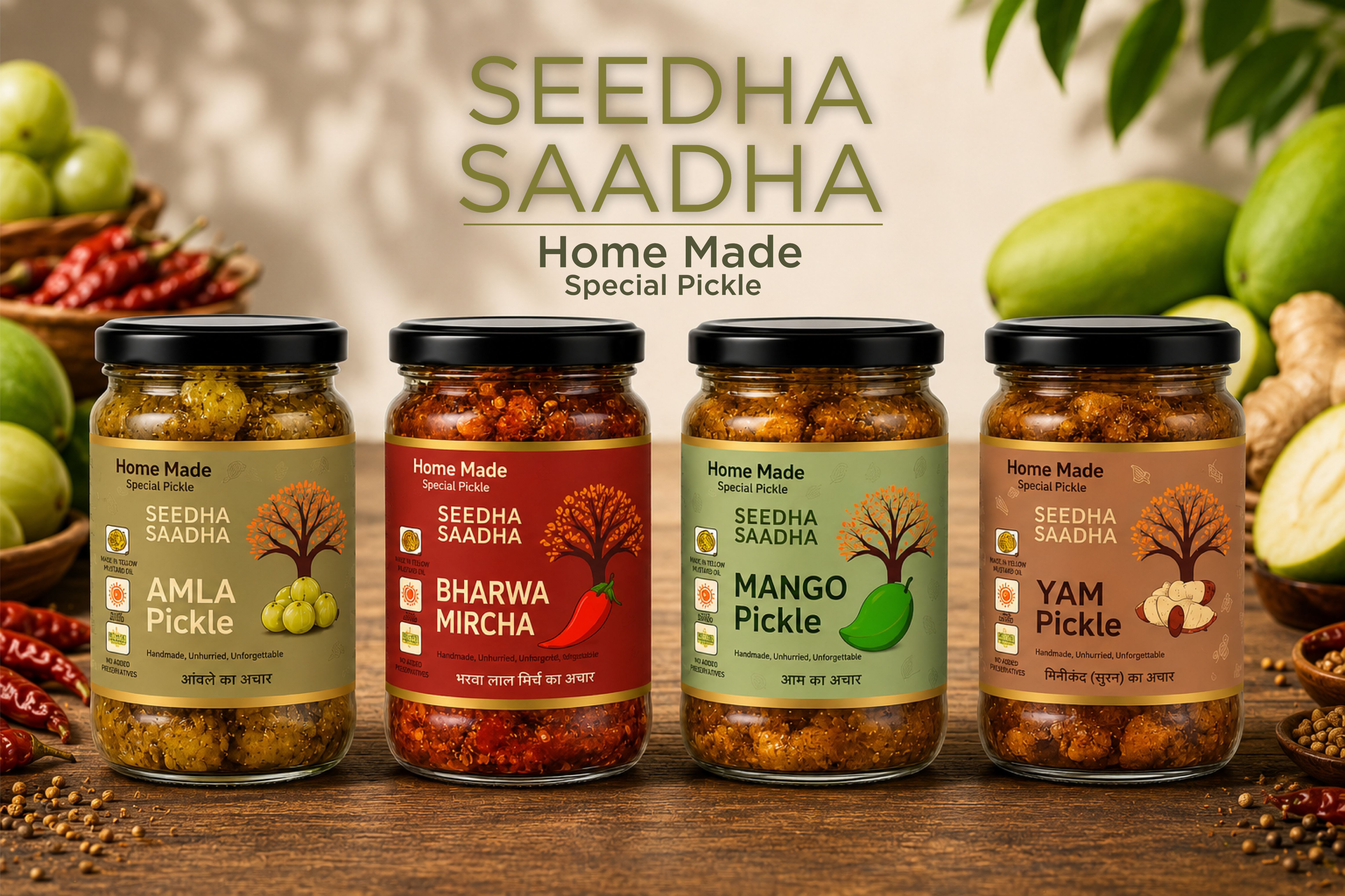 Seedha Saadha, Packaging Design