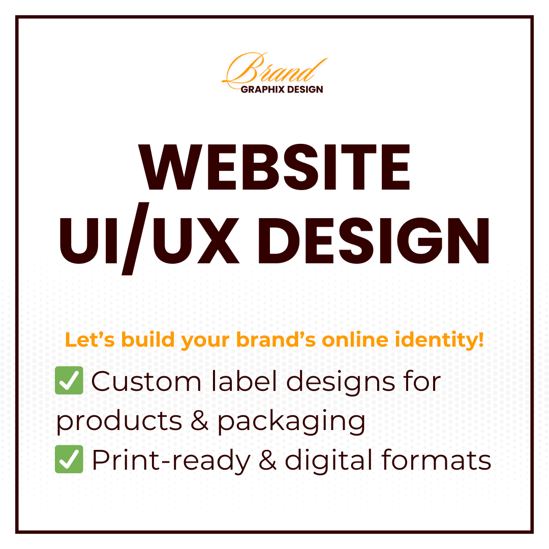 Website UI/UX Design - Brand Graphix Design
